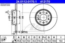 24.0112-0170.1 DISCO HAM.TYL ALFA 159 05- 