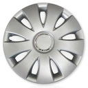 4 универсальных колпака Aura Ring Silver, серебристые 15 дюймов, для колес автомобиля
