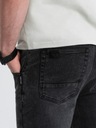 Pánske džínsové nohavice JOGGER SLIM FIT grafitové V2 OM-PADJ-0134 M Dominujúca farba sivá