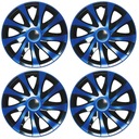4 универсальных колпака Draco CS Blue, синие, 15 дюймов, для автомобильных колес