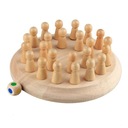 Wooden Memory Chess Set, Color Memory Chess Set, Fun Block Board Game