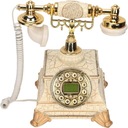Проводной стационарный телефон в стиле ретро,
