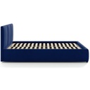 Кровать мягкая 160х200 с контейнером для постельного белья, синяя HLR-64 Nela