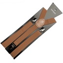 БРЮКИ МУЖСКИЕ ЖЕНСКИЕ УНИВЕРСАЛЬНЫЕ ЭЛЕГАНТНЫЕ КЛИПЫ КОРИЧНЕВЫЕ BQ6G