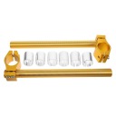 1PAIR GOLDEN ЗАХИСТ NA КЕРМА МОТОЦИКЛА ZE СТОПУ АЛЮМІНІЙ ODPINANY ПОПЕРЕЧКА  фото 6