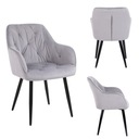 VELA КРЕСЛО VELA GREY GREY ЧЕРНЫЕ НОЖКИ