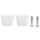 2 шт., набор концов для роликовых коньков, белые тормозные наконечники для роликовых коньков