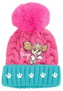ШАПКА PAW PATROL ЗИМА-ОСЕНЬ, НЕБО ДЛЯ ДЕВОЧЕК, С ПОМПОМ, ТЁПЛАЯ ЗИМА