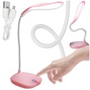 СЕНСОРНАЯ СВЕТОДИОДНАЯ НАСТОЛЬНАЯ ЛАМПА РОЗОВАЯ ШКОЛЬНАЯ USB НАСТОЛЬНАЯ БЕСПРОВОДНАЯ