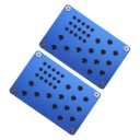 2 SZT. OVERLAYS NA PEDALS AUTOMOTIVE ALUMINUM BLUE  photo 6