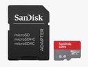 SANDISK ULTRA microSDXC 64GB 140MB/s + SD ADAPTÉR Kód výrobcu SDSQUAB-064G-GN6MA