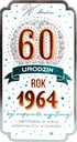 Открытка на 60 лет для родившихся в 1964 году, подарок на 60 лет PM351