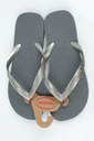 Dámske žabky Havaianas [STEEL GREY] Dominujúci vzor logo