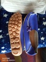 Dámske vzdušné topánky Mokasíny Lacné LETO Dominujúca farba modrá
