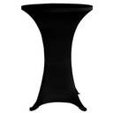 Pokrowce na stół barowy, Ø 60 cm, czarne, elastycz Szerokość produktu 60 cm