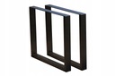 NOGI METALOWE DO STOŁU 80X73 LOFT czarne