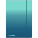 Папка Coolpack Gradient Blue Lagoon А4 на резинке