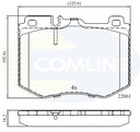 SABOTS DE FREIN DE FREIN COMLINE /PRZOD/ (ODP.GDB2081) DB W205 C-CLASSE 14- photo 1 - milautoparts-fr.ukrlive.com