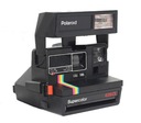 Камера моментальной печати Polaroid Supercolor 635 CL Черная с радужной полосой