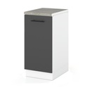 НИЖНИЙ КУХОННЫЙ ШКАФ ГРАФИТ 40СМ