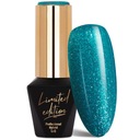 Lakier Hybrydowy Do Paznokci MOLLYLAC 10g Turkusowy Z Drobinkami Nr 464