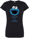 ФУТБОЛКА ЖЕНСКАЯ COOKIE MONSTER ПОДАРОК ​​ЗАБАВНАЯ ФУТБОЛКА R-L A93