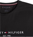 Tommy Hilfiger Koszulka T-shirt czarna logo Tee S EAN (GTIN) 8719858801692