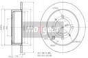 DISCO DE FRENADO MITSUBISHI T. GALANT -96-/LANCER 03-/S 