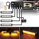4X 6LED (СВІТЛОДІОД) СТРОБОСКОП ДОПОМОГА ДОРОЖНЯ KOGUTY LED (СВІТЛОДІОД) КОЛІР ПОМАРАНЧ  (17280567167) фото min 14