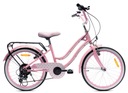 Велосипед для девочек, 20 дюймов, детский велосипед, 6-10 лет, 6 передач, багажник.