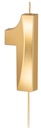 ЗОЛОТОЙ день рождения ТОРТ СВЕЧА №1