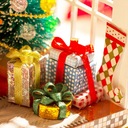 Miniatúrny vianočný domček DIY Vianoce Materiál drevo guma karton korok kov papier plast tkanina iný