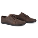 Мужские кожаные туфли POLBUT POLSKIE на шнуровке 320 темно-коричневые 37