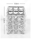Хрустальный контейнер-органайзер для кистей BOX кристалл F795 P серебристый