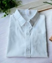 Элегантная белая рубашка для мальчика с короткими рукавами, размер 152.