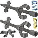 ŚCIĄGACZ DO SPRĘŻYN McPERSON AMORTYZATORÓW ŚCIĄGACZE McPHERSON 380mm 2szt