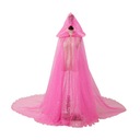 Plášť s kapucňou Ženy Svadobný tyl Cape s kapucňou Ružová Dominujúca farba prehľadná