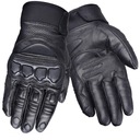 WOLF KRÓTKIE SKÓRZANE RĘKAWICE MOTOCYKLOWE STILO BLACK XL