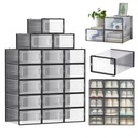 ОРГАНИЗАТОР КОНТЕЙНЕР ДЛЯ ОБУВИ ПРОЗРАЧНЫЕ КОРОБКИ ДЛЯ ХРАНЕНИЯ БОЛЬШИЕ x18