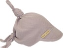 CHUSTKA Z DASZKIEM NA LATO MUŚLINOWA DOUBLE GAZE TAUPE