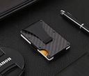 Mini tenká peňaženka DIENQI Carbon Fiber Card Holder Dominujúci vzor orientálny