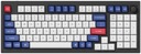 Колпачки клавиш KEYCHRON Double Shot PBT с синим и белым профилем OSA Full Set