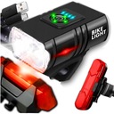 КОМПЛЕКТ ВЕЛОСИПЕДНЫХ ЛАМПА ПЕРЕДНЯЯ ЗАДНЯЯ ВЕЛОСИПЕДНАЯ СВЕТОДИОДНАЯ СВЕТОДИОДНАЯ РУЛЯ USB