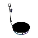 Вращающаяся на 360° фотобудка, 100 см, RGB LED, RC