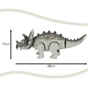 Dinosaurus Triceratops interaktívna hračka na batérie chodí svieti reve Značka Ikonka