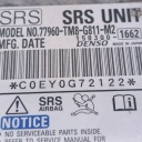 2009 HONDA INSIGHT CONTRÔLEUR AIRBAG 77960TM8G811M2photo 8