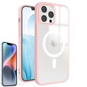 ПРОЗРАЧНЫЙ КЕЙС MAGSAFE ДЛЯ IPHONE 13 PRO MAX ЦВЕТА + СТЕКЛО