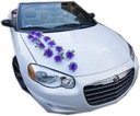 УКРАШЕНИЕ ФИОЛЕТОВЫМИ РОЗАМИ на машину, машину, свадьбу 190