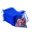 Пакеты из органзы 100 шт 10х15 Темно-Синий для конфет