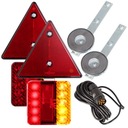 КОМПЛЕКТ ФОНАРОВ ПРИЦЕПА МАГНИТ ЗАДНИЙ СВЕТОДИОДНЫЙ КОМБИНИРОВАННЫЙ ФОНАРЬ МАГНИТ ТРЕУГОЛЬНИК